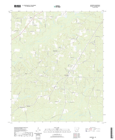 United States Geological Survey Macedonia, AR (2020, 24000-Scale) digital map