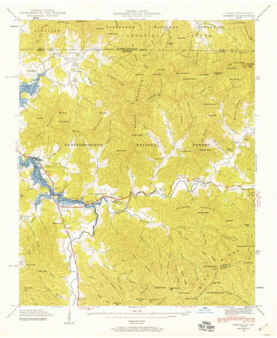 United States Geological Survey Macedonia, GA-NC (1941, 24000-Scale) digital map