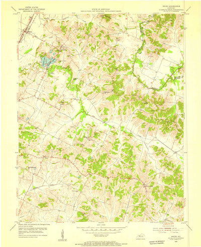 United States Geological Survey Maceo, KY (1953, 24000-Scale) digital map