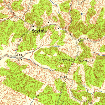 United States Geological Survey Maceo, KY (1953, 24000-Scale) digital map