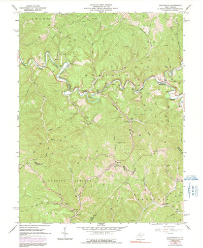 United States Geological Survey Macfarlan, WV (1964, 24000-Scale) digital map