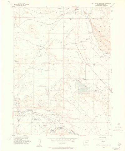 United States Geological Survey Macfarlane Reservoir, CO (1955, 24000-Scale) digital map