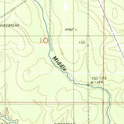 United States Geological Survey Mach Branch, LA (1986, 24000-Scale) digital map