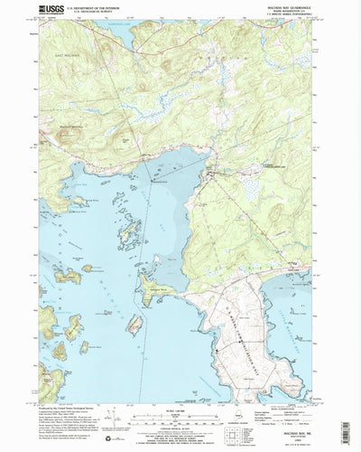 United States Geological Survey Machias Bay, ME (1993, 24000-Scale) digital map