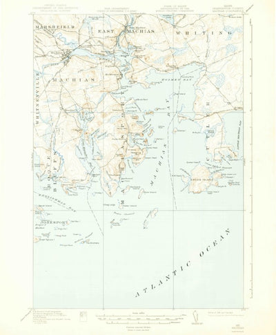 United States Geological Survey Machias, ME (1918, 62500-Scale) digital map