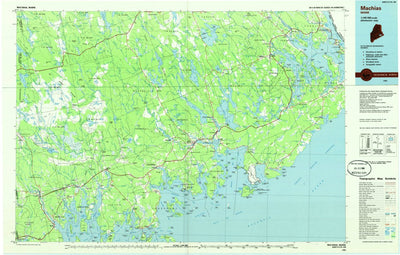 United States Geological Survey Machias, ME (1985, 100000-Scale) digital map