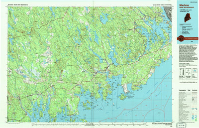 United States Geological Survey Machias, ME (1994, 100000-Scale) digital map
