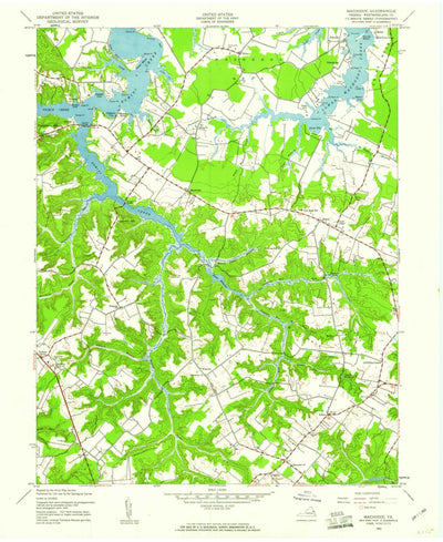 United States Geological Survey Machodoc, VA (1943, 24000-Scale) digital map