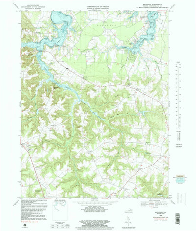United States Geological Survey Machodoc, VA (1968, 24000-Scale) digital map