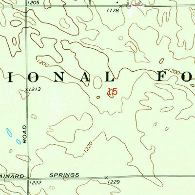 United States Geological Survey Mack Lake, MI (1972, 24000-Scale) digital map
