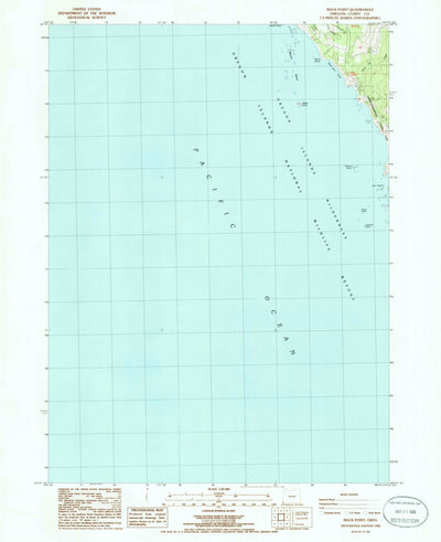 United States Geological Survey Mack Point, OR (1985, 24000-Scale) digital map
