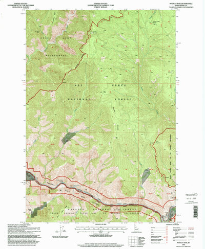 United States Geological Survey Mackay Bar, ID (1995, 24000-Scale) digital map