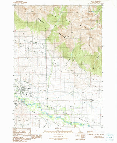 United States Geological Survey Mackay, ID (1991, 24000-Scale) digital map