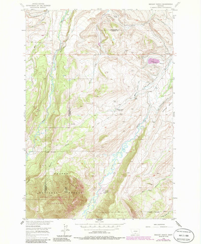 United States Geological Survey Mackay Ranch, MT (1956, 24000-Scale) digital map