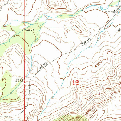 United States Geological Survey Mackay Ranch, MT (1956, 24000-Scale) digital map