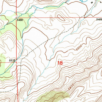 United States Geological Survey Mackay Ranch, MT (1996, 24000-Scale) digital map