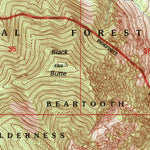 United States Geological Survey Mackay Ranch, MT (1996, 24000-Scale) digital map