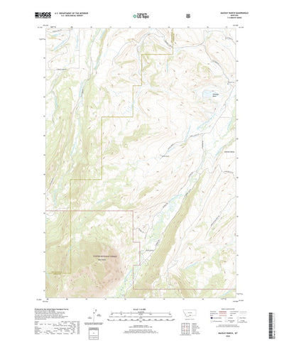 United States Geological Survey Mackay Ranch, MT (2020, 24000-Scale) digital map
