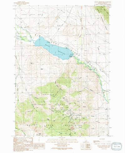 United States Geological Survey Mackay Reservoir, ID (1991, 24000-Scale) digital map