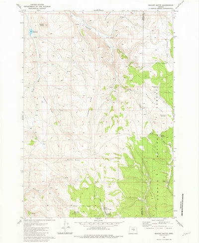 United States Geological Survey Mackey Butte, OR (1981, 24000-Scale) digital map