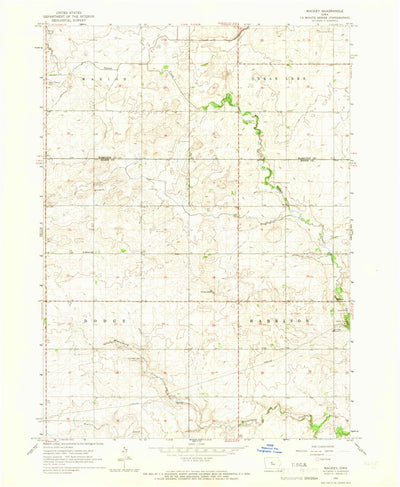 United States Geological Survey Mackey, IA (1965, 24000-Scale) digital map