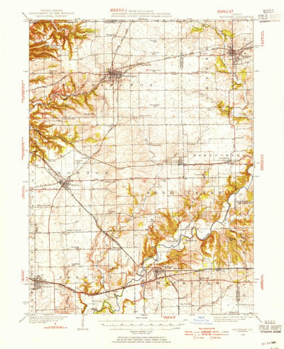 United States Geological Survey Mackinaw, IL (1928, 62500-Scale) digital map