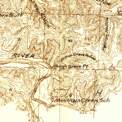 United States Geological Survey Macks Creek, MO (1931, 48000-Scale) digital map