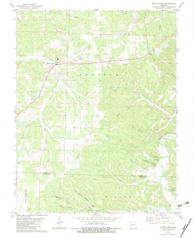 United States Geological Survey Macks Creek, MO (1982, 24000-Scale) digital map