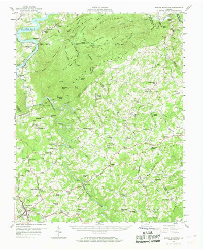 United States Geological Survey Macks Mountain, VA (1956, 62500-Scale) digital map
