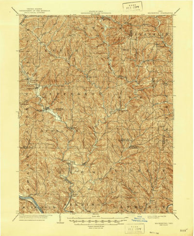 United States Geological Survey Macksburg, OH (1905, 62500-Scale) digital map