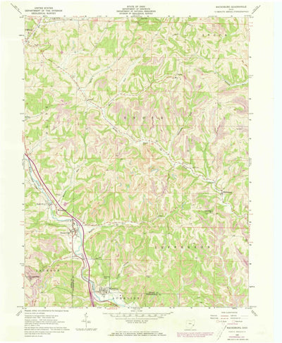 United States Geological Survey Macksburg, OH (1961, 24000-Scale) digital map