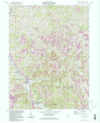 United States Geological Survey Macksburg, OH (1994, 24000-Scale) digital map