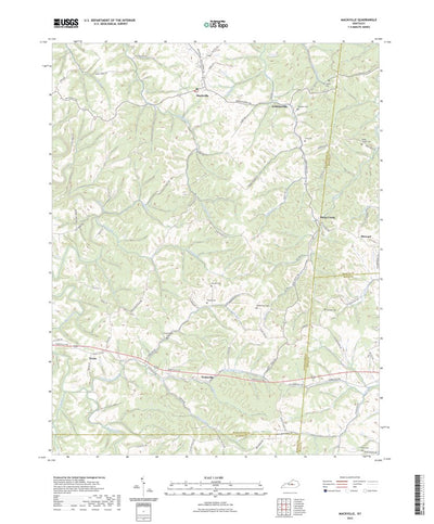 United States Geological Survey Mackville, KY (2022, 24000-Scale) digital map