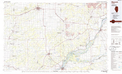 United States Geological Survey Macomb, IL (1985, 100000-Scale) digital map