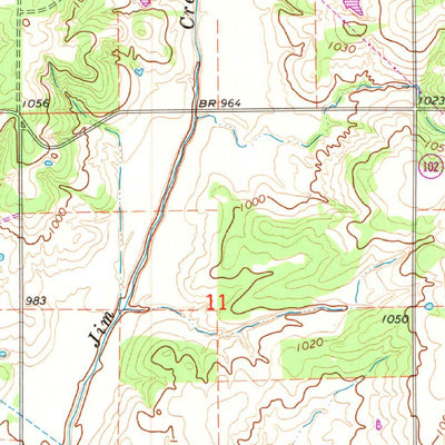 United States Geological Survey Macomb, OK (1965, 24000-Scale) digital map