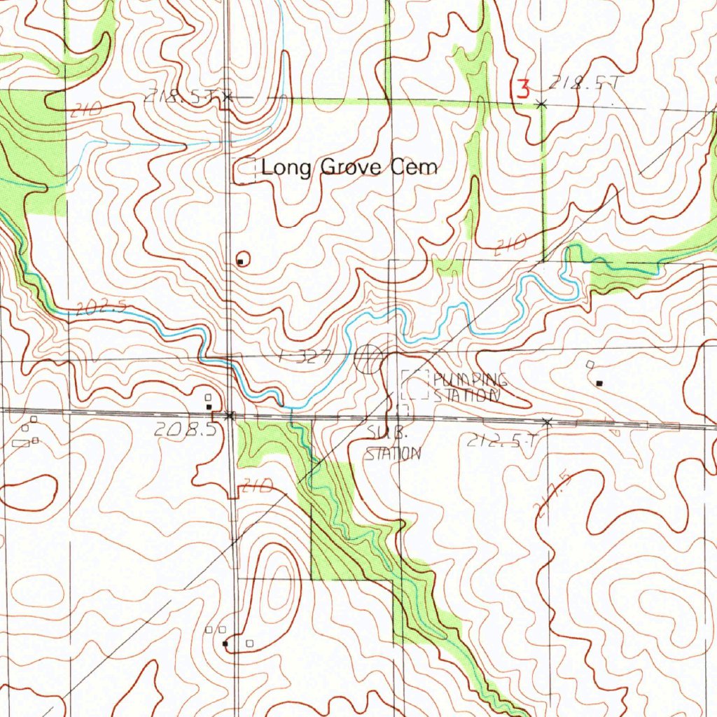 Macon East, IL (1983, 24000-Scale) Map by United States Geological ...