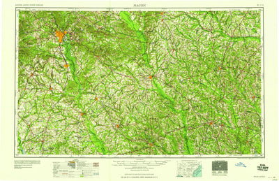 United States Geological Survey Macon, GA (1958, 250000-Scale) digital map