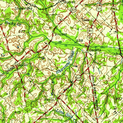 United States Geological Survey Macon, GA (1958, 250000-Scale) digital map