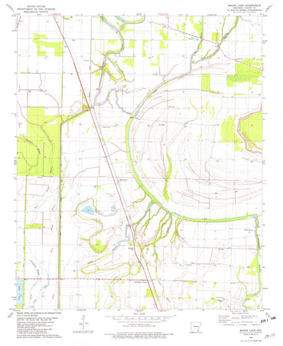 United States Geological Survey Macon Lake, AR (1981, 24000-Scale) digital map