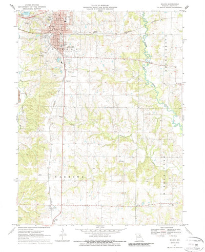 United States Geological Survey Macon, MO (1971, 24000-Scale) digital map