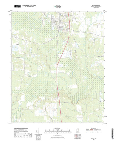 United States Geological Survey Macon, MS (2020, 24000-Scale) digital map