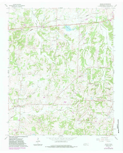 United States Geological Survey Macon, TN (1965, 24000-Scale) digital map