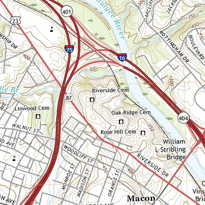 United States Geological Survey Macon West, GA (2020, 24000-Scale) digital map