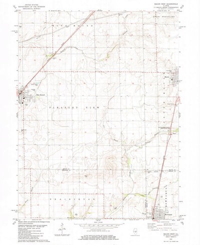 United States Geological Survey Macon West, IL (1982, 24000-Scale) digital map