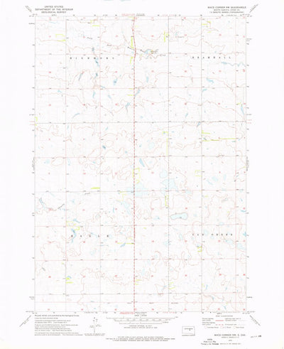 United States Geological Survey Macs Corner NW, SD (1973, 24000-Scale) digital map