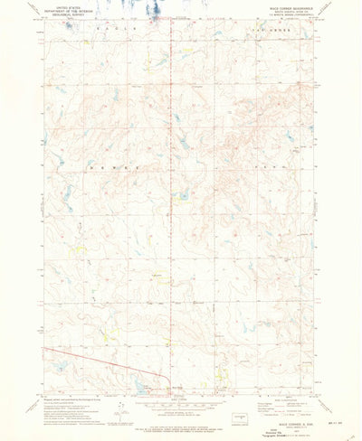 United States Geological Survey Macs Corner, SD (1973, 24000-Scale) digital map