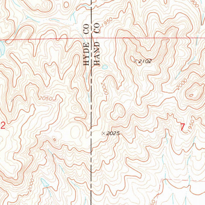 United States Geological Survey Macs Corner SE, SD (1973, 24000-Scale) digital map