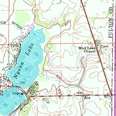 United States Geological Survey Macy, IN (1960, 24000-Scale) digital map