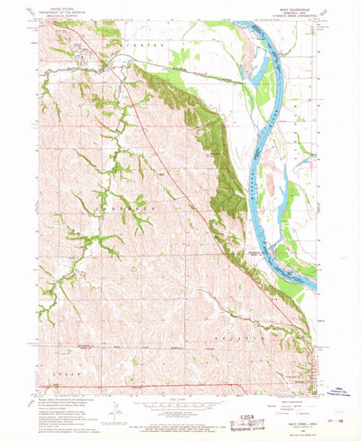 United States Geological Survey Macy, NE-IA (1966, 24000-Scale) digital map