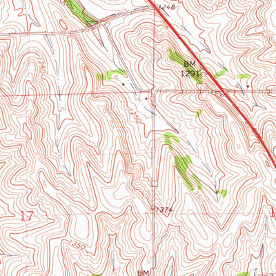 United States Geological Survey Macy, NE-IA (1966, 24000-Scale) digital map